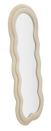 Oglinda de perete Miki crem catifea 60x4x160 cm (dimensiunea oglinzii 39x135 cm) [1]
