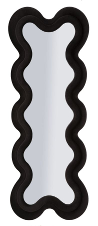SALE % - Oglinda de perete Monica neagra 58x4x160 cm (dimensiunea oglinzii 39x124 cm)