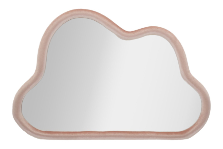 SALE % - Oglinda de perete Nor, roz catifea 90x4x60 cm (dimensiunea oglinzii 82x52 cm)