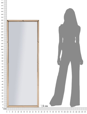 Oglinda de perete roz Riyadh 55x2x150 cm (dimensiunea oglinzii 49x143,5 cm) [6]