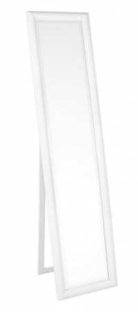 Oglinzi - Oglinda dreptunghiulara ST Sanzio, Rama din lemn, Alb, 40x3x170 cm 
