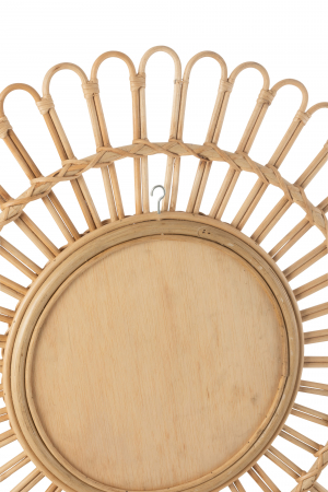 Oglinda Ellen, Bambus, Natural, 60x60x3 cm [2]