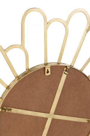 Oglinda Floare, Metal/Sticla, Auriu [3]