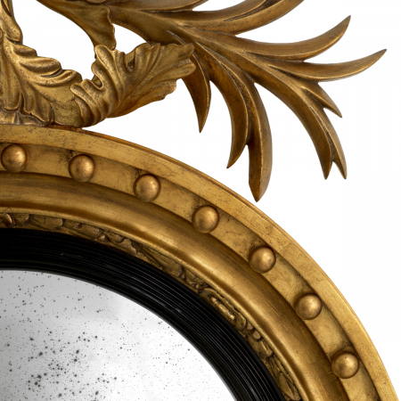 Oglindă, Girandole finisaj auriu antic, Dims: W. 73 | D. 15 | H. 139  (CM) [5]