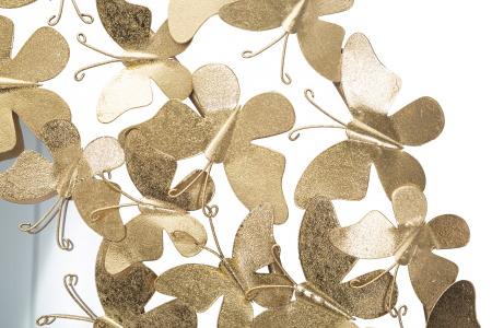 Oglinda GLAM BUTTERFLY WIND, 81.5X3.5 cm (oglinda Ø55 cm), Mauro Ferretti [2]