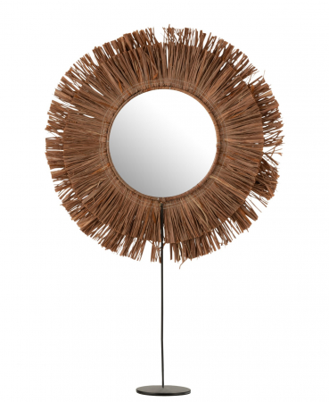 Oglinzi - Oglinda On Foot Round, Fibre sintetice, Maro, 41x9x50 cm