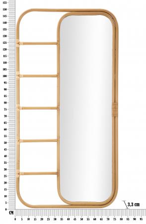 Oglinda PANAMA, Maro, Fier/Plastic, 151x77.5x3.3 cm [6]