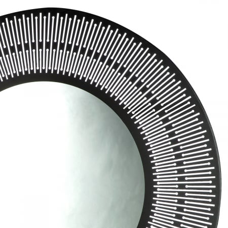 Oglindă, rotundă, Como, Oglindă din sticlă, negru, PU 1, L. 2 cm, D. 76 cm [1]
