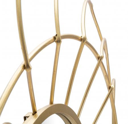 Oglinda Sunflower, Metal/Sticla, Auriu, 88x7 cm [3]