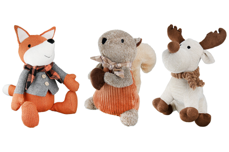 Opritor de usa, Fox, "Trio", Poliester, portocaliu, culori naturale, PU 3, Asortat de 3 ori, L. 15 cm, L. 13 cm, H 27 cm [4]