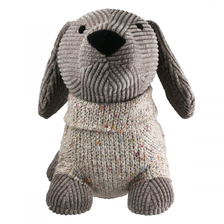 Opritor ușă, Câine, Bruno, Motiv Teckel, Poliester, gri, PU 3, L. 10 cm, L. 30 cm, H. 21 cm [2]