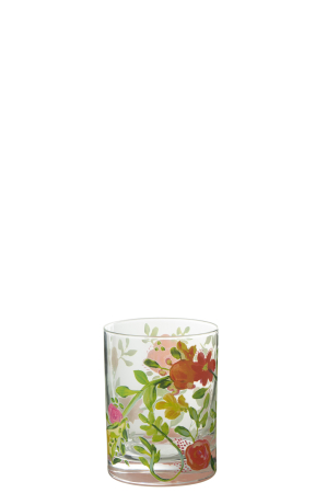 DINING - Pahar Apa, sticlă florală