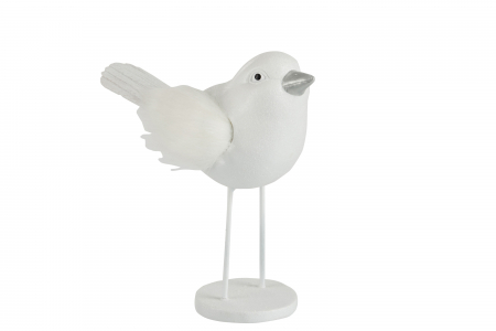 SALE % - Pasare Bird, Compozit, Alb, 20x9x20.5 cm