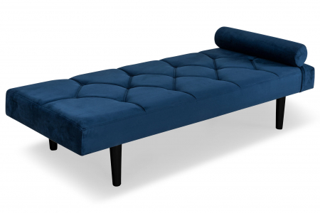 SALE % - Pat de zi Diana, Albastru petrol, 185x40x75 cm