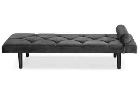 Pat de zi Diana, Gri inchis, 185x40x75 cm