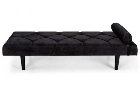 Pat de zi Diana, Negru, 185x40x75 cm [1]