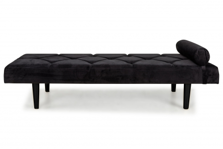 Pat de zi Diana, Negru, 185x40x75 cm [2]