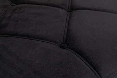 Pat de zi Diana, Negru, 185x40x75 cm [5]