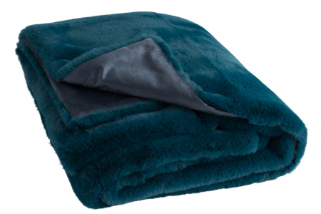 Patura Cutie, Fibre textile, Albastru, 180x130x3 cm [2]