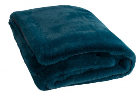 Patura Cutie, Fibre textile, Albastru, 180x130x3 cm [1]