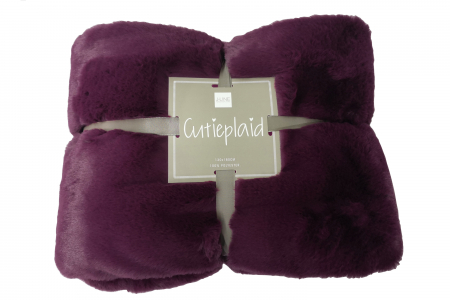 IN STOC - Patura Cutie, Textil, Mov, 180x130x2 cm
