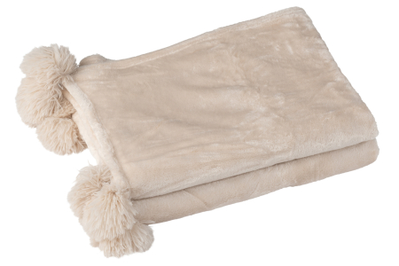 Patura plaid, Blanita, Bej, 170x130x1 [1]