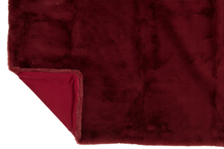 Patura plaid, Blanita, Rosu, 180x130x3 [3]