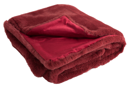 Patura plaid, Blanita, Rosu, 180x130x3 [1]