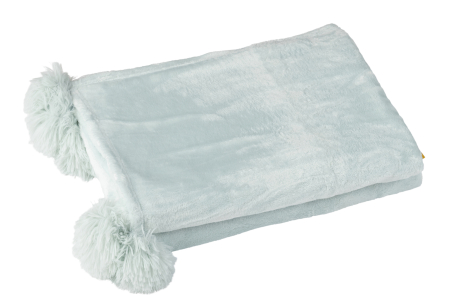 Patura plaid, Material sintetic, Albastru, 170x130x1 [1]