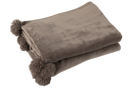 Patura plaid, Material sintetic, Gri, 170x130x1 [1]