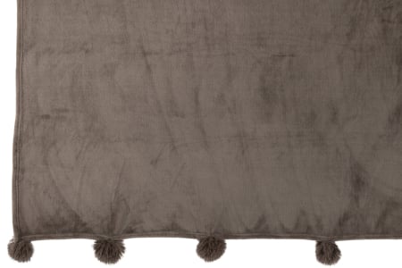 Patura plaid, Material sintetic, Gri, 170x130x1 [3]