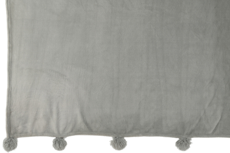 Patura plaid, Material sintetic, Gri, 170x130x1 [3]