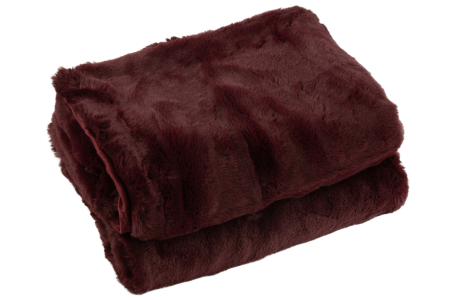 Patura plaid, Material sintetic, Rosu, 180x130x3 [1]