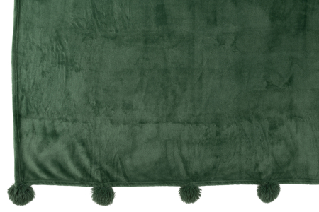 Patura plaid, Material sintetic, Verde, 170x130x1 [3]