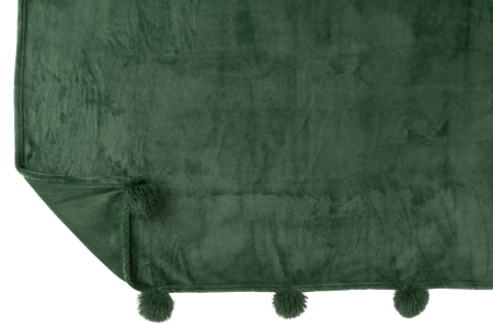 Patura plaid, Material sintetic, Verde, 170x130x1 [2]