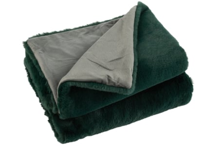 SALE % - Patura plaid, Material sintetic, Verde, 180x130x3