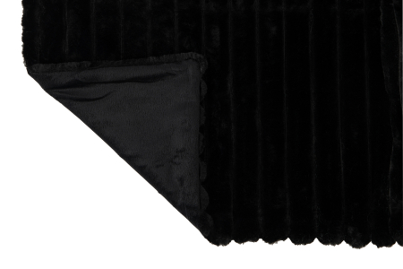 Patura plaid, Textil, Negru, 180x130x3 [2]