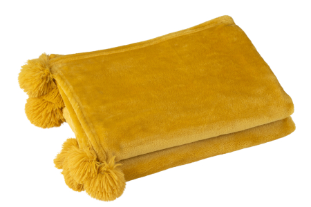 Patura plaid, Textil, Ocru, 170x130x1 [1]