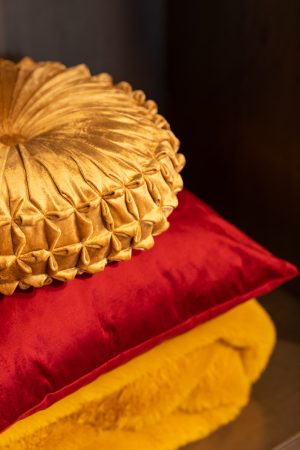 SALE % - Patura plaid, Textil, Ocru, 180x130x2