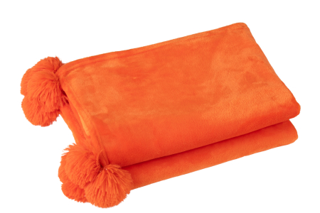 Patura plaid, Textil, Portocaliu, 170x130x1 [1]