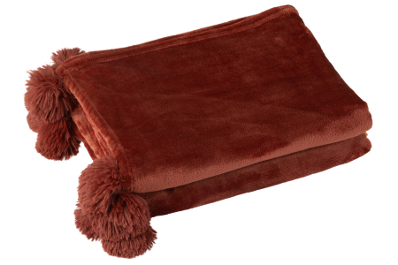 Patura plaid, Textil, Rosu, 170x130x1 [1]