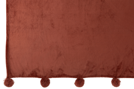Patura plaid, Textil, Rosu, 170x130x1 [3]