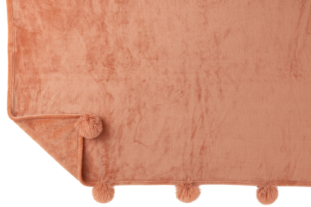 Patura plaid, Textil, Roz, 170x130x1 [2]