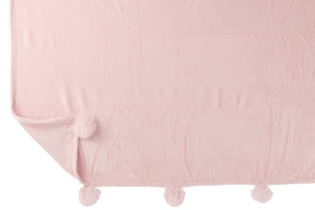 Patura plaid, Textil, Roz, 170x130x1 [2]