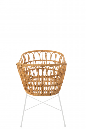 Patut + saltea, Ratan/Bambus, Natural, 85x51.5x72 cm [2]