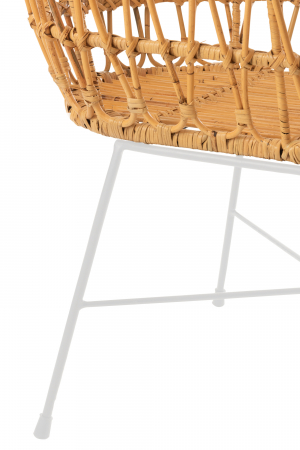 Patut + saltea, Ratan/Bambus, Natural, 85x51.5x72 cm [3]