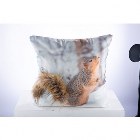 SALE % - Perna Squirrel in Winter, Panza, Multicolor, x45x45 cm