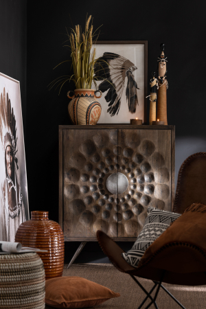 Toamna - Perna, Piele sintetica, Coniac, 44x44x9