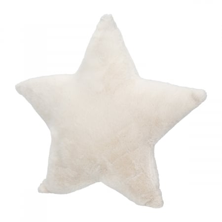 Pernă, Star, Plush, Pânză, crem, gri, PU 4, 2 buc. asortate, L. 13 cm, L. 45 cm, H. 43 cm [2]