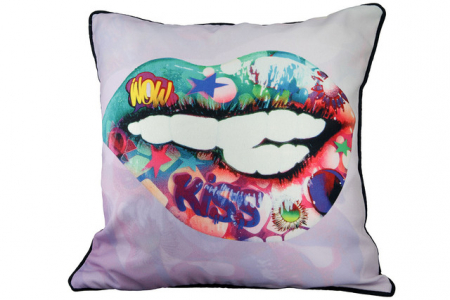 Pernă Street Art Kiss  TEXTILE - Pernă Street Art Kiss
